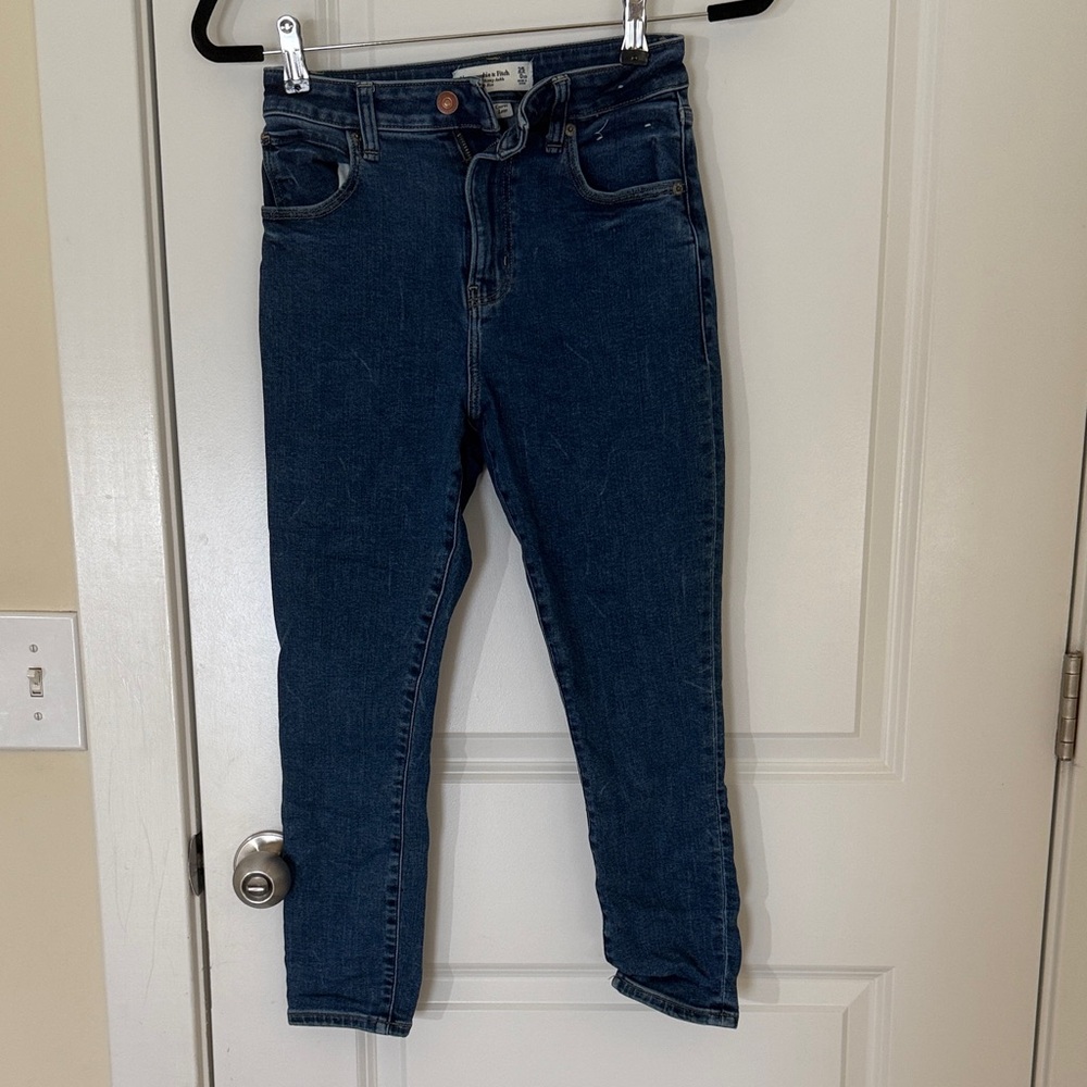 Abercrombie and Fitch Super Skinny Ankle High Rise Curve Love 0XS 25